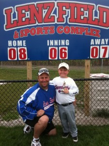 Owner Tom Lenz with 6 year old son Drew (Aug. 2009)