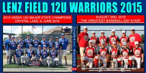 Lenz Warriors 12u Record Year 4x8 2015